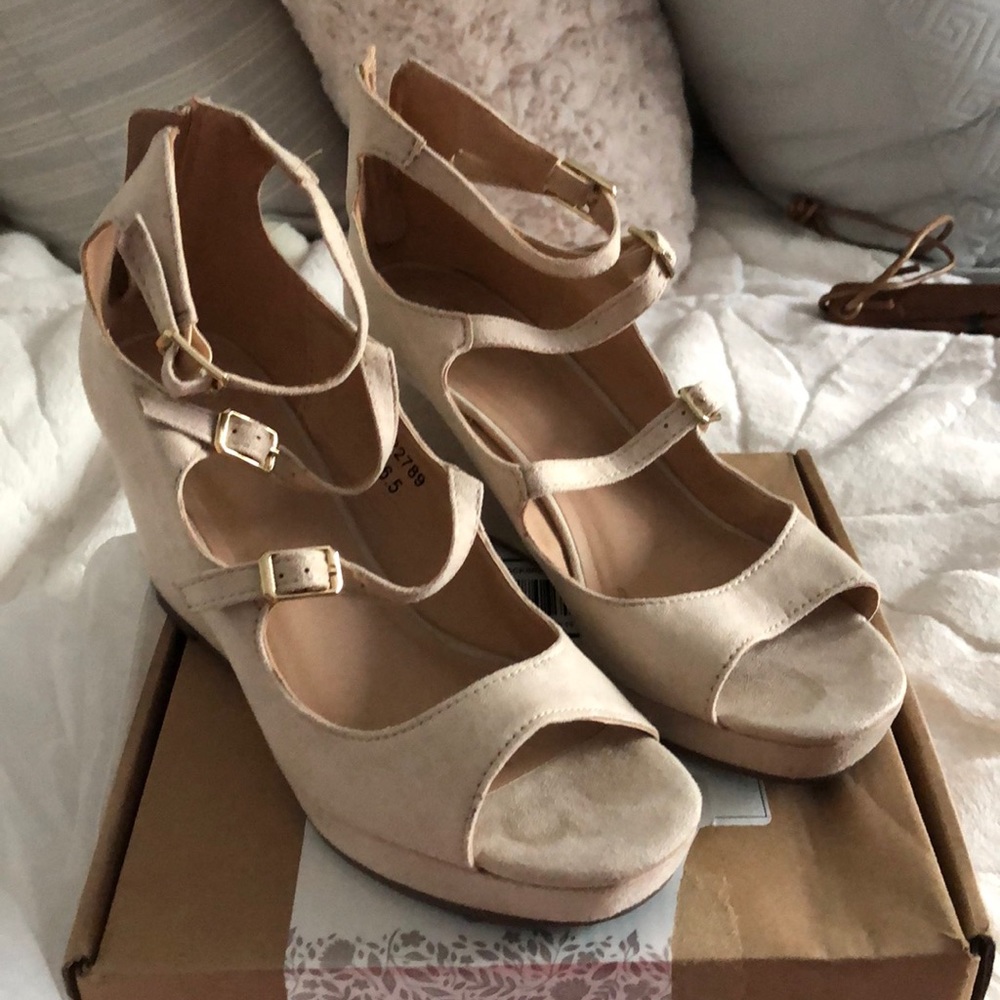 Journee Collection wedge sandal.